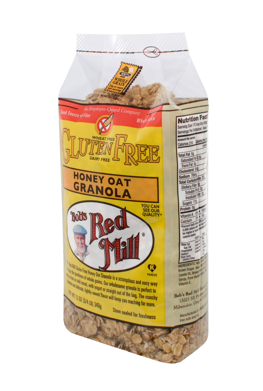 Bob's Red Hill Gluten Free Honey Oat Granola ( 4 bags X 12 oz )