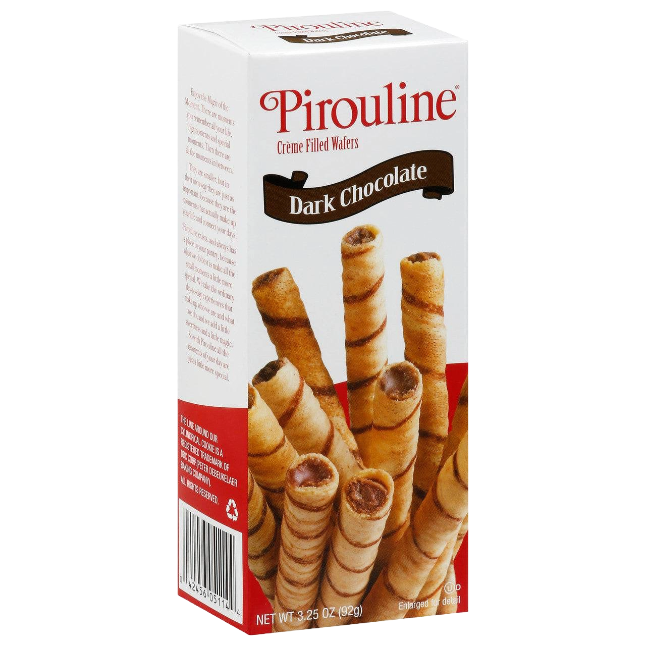 De Beukelaer Pirouline (Wafer) Dark Chocolate (12x3.25OZ )
