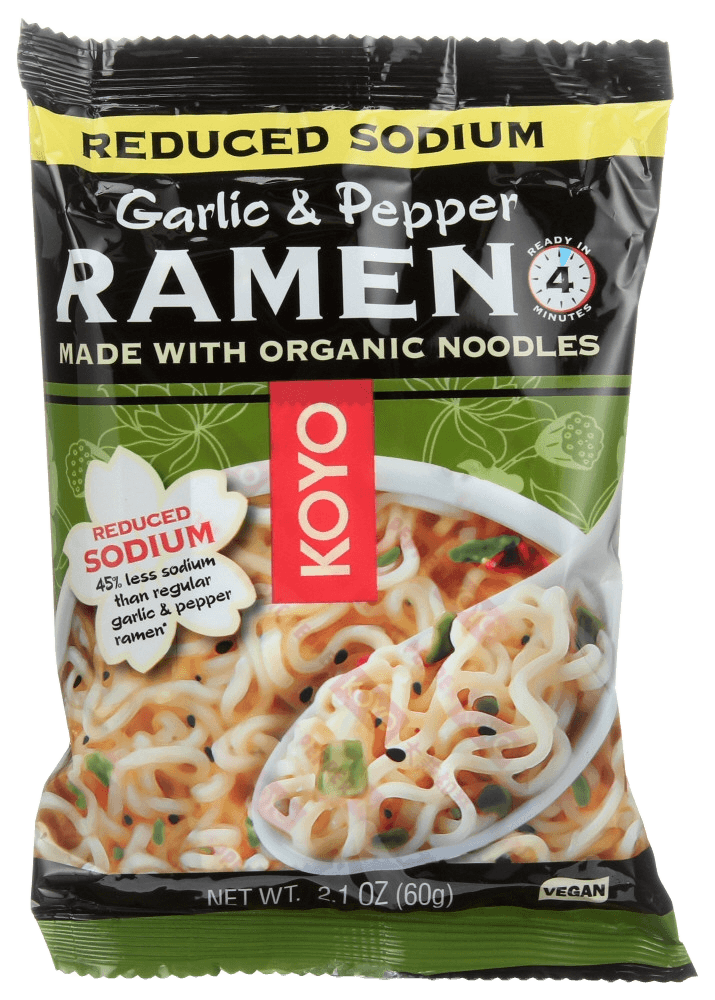 Koyo Reduced Sodium Garlic/Pepper Ramen (12x2.1OZ )