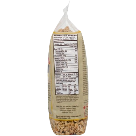 Bob's Red Hill Gluten Free Honey Oat Granola ( 4 bags X 12 oz )