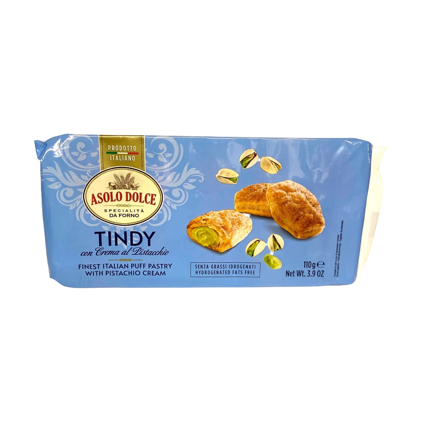 Asolo Dolce Tindy (Puff Pastry) With Pistachio Cream 110g - pastry