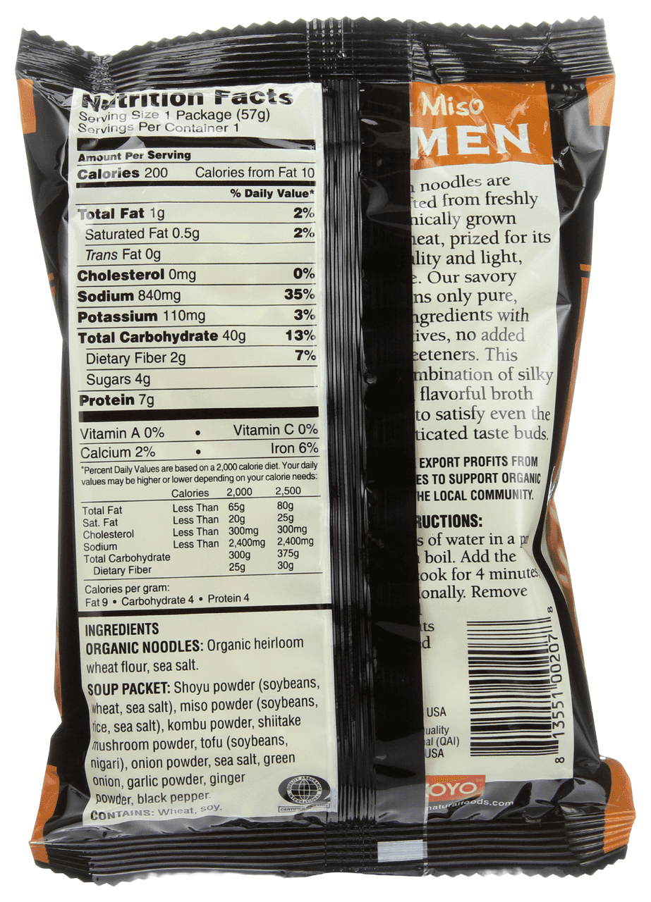 Koyo Foods Tofu & Miso Ramen (12x2 Oz)