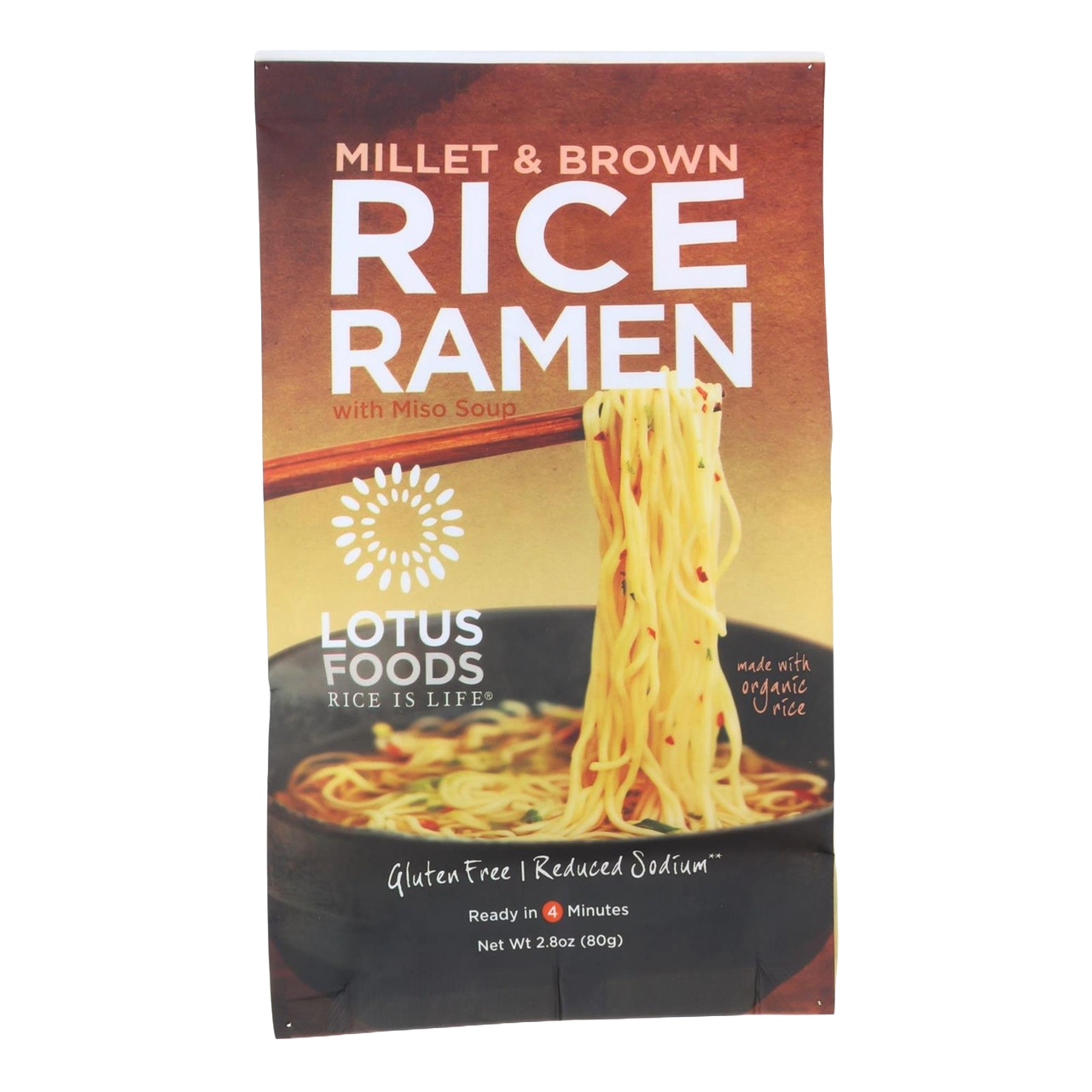 Lotus Foods Millet and Brown Rice with Miso Soup (10x2.8 OZ)