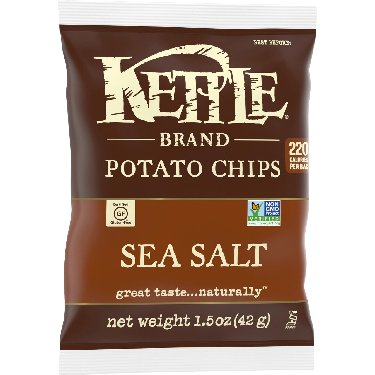 Kettle Brand Sea Salt Flavor Potato Chips - ( 24 X 1.5 oz )