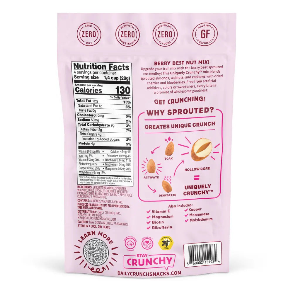 CHERRY BERRY NUT MEDLEY - Trail Mix Snacks