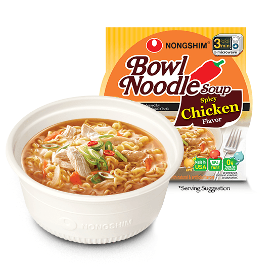 Nongshim Spicy Chicken Noodle Soup Bowl (12x3.03oz)