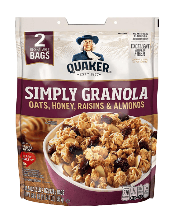 Quaker Simply Granola, 34.5 oz., 2 pk.