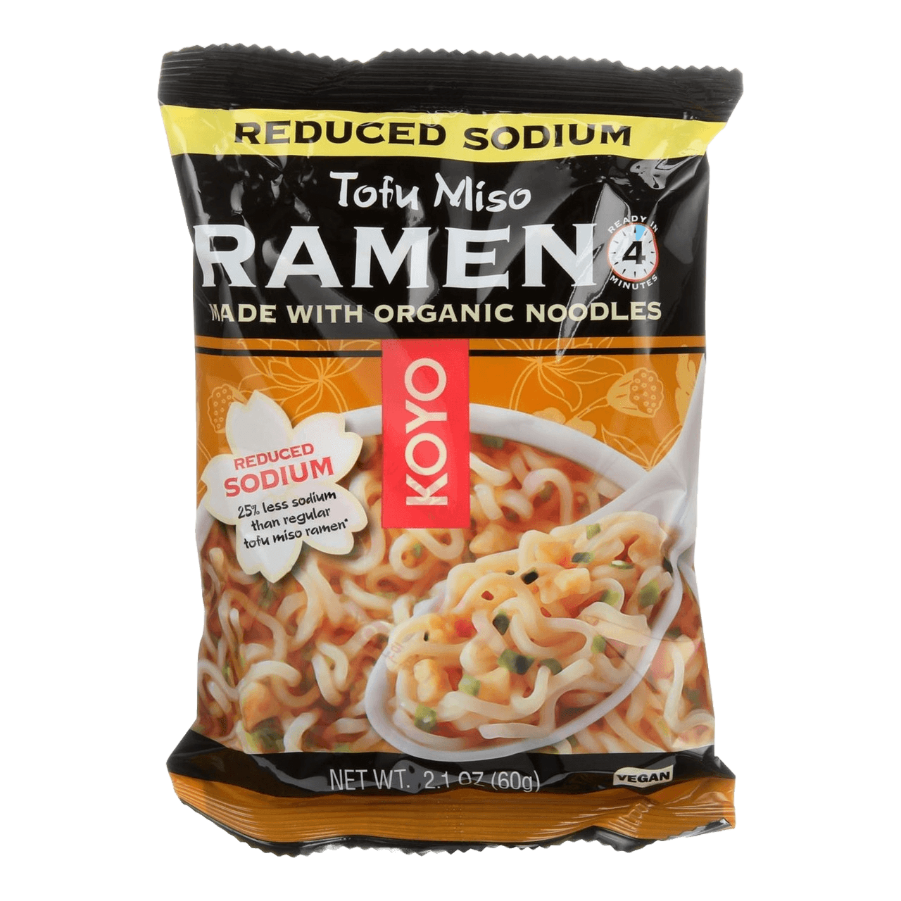 Koyo Reduced Sodium Tofu Miso Instant Ramen (12x2OZ )