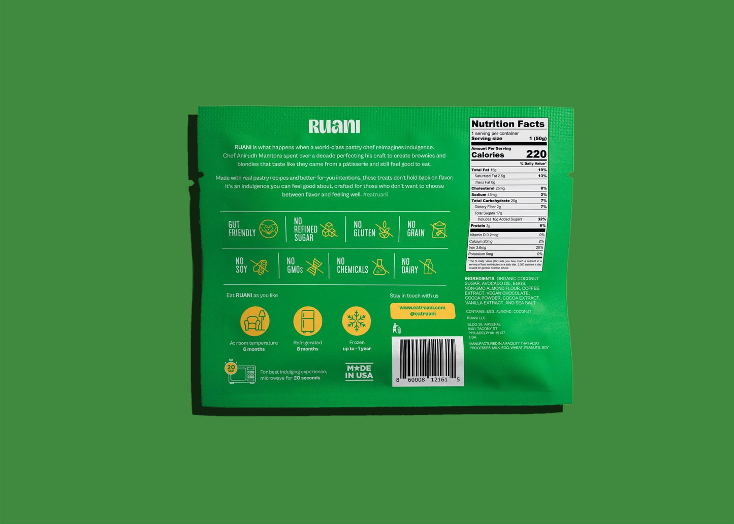 Ruani Decadent Coffee Brownie - 6 pack - Brownie