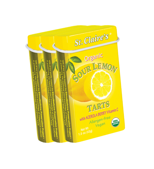 St. Claire's Organic Sour Lemon Tarts with Acerola Berry (6 X 1.5 OZ)