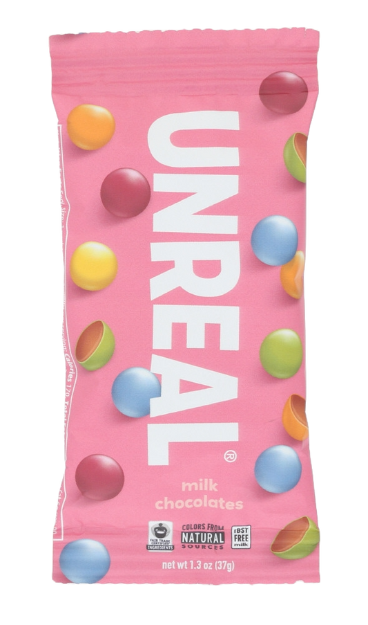 Unreal Milk Chocolate Gems - small packs (12 X 1.3 OZ   )