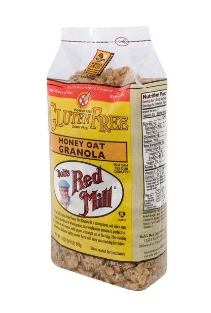 Bob's Red Hill Gluten Free Honey Oat Granola ( 4 bags X 12 oz )