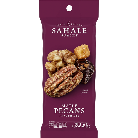 Sahale Maple Pecans Glazed Mix - (9 packs x  1.5 oz)