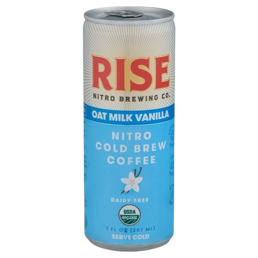 Rise Oat Milk Vanilla Nitro Cold Brew Coffee  (12 cans x 7oz)