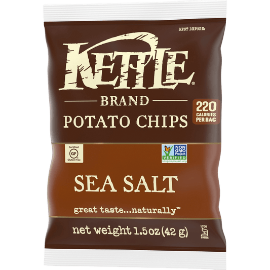 Kettle Brand Potato Chips Sea Salt Flavor - ( 24 X 1.5 OZ )