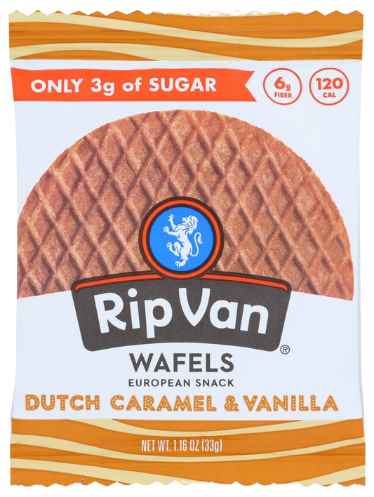 Rip Van Wafels Dutch Caramel & Vanilla (12 X 1.16 OZ)
