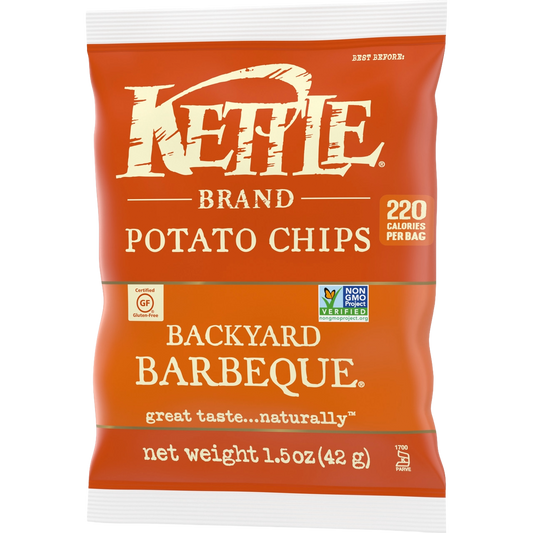 Kettle Brand Potato Chips Backyard Barbeque Flavor - (24 x 1.5 oz)