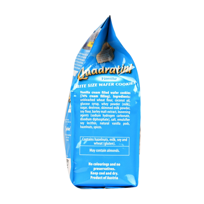 Loacker Quadratini Vanilla Bite Size Wafer Cookies - ( 6 bags X 8.82 OZ )