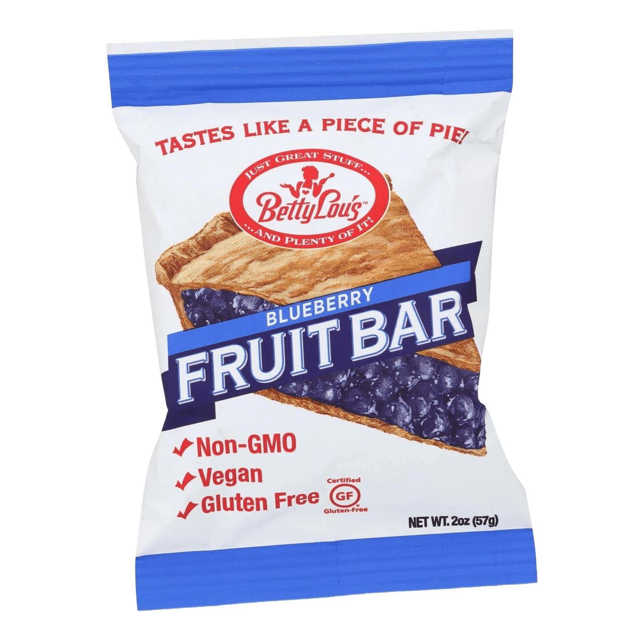 Betty Lou's Blueberry Fruit Bars (12 bars x 2oz)