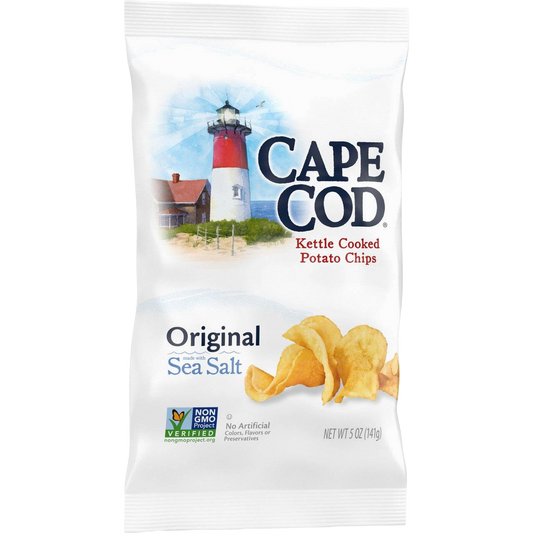 Cape Cod Kettle Potato Chips Original Sea Salt Flavor - (8 X 5 OZ)