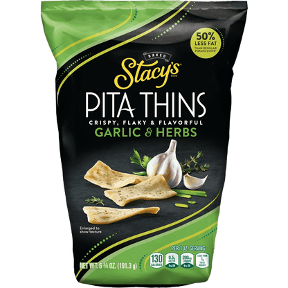 Stacy's Pita Thins Garlic & Herbs (8 bags X 6.75 OZ)