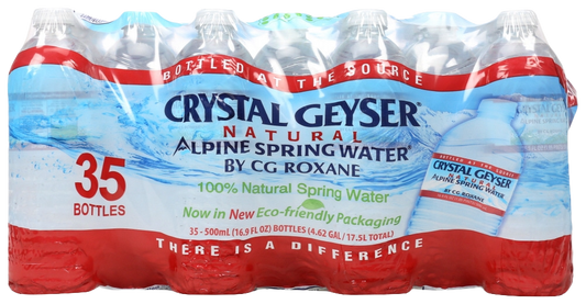 Crystal Geyser Alpine Spring Water 16.9 fl oz - (1 x 35 pack)