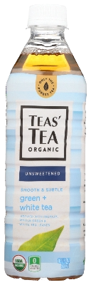 Tea's Organic Unsweetened Green + White Tea - ( 12 X 16.9 OZ )