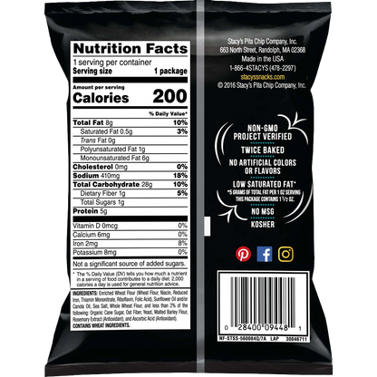 Stacy's Simply Naked Baked Pita Chips - (24 bags X 1.5 oz)