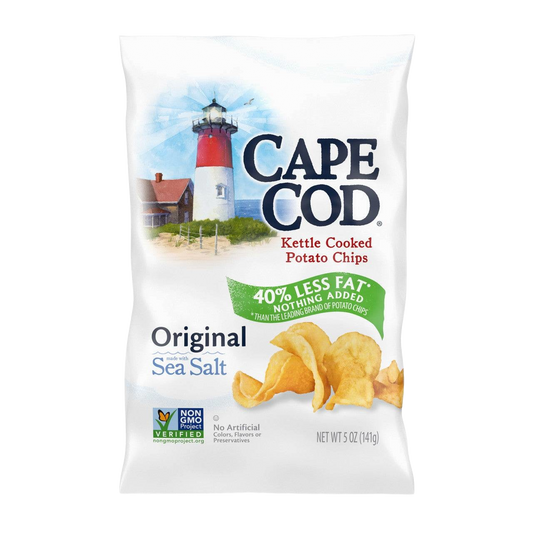 Cape Cod Kettle Cooked Potato Chips Reduced Fat - 40% Less Fat ( 8 X 5 OZ   )