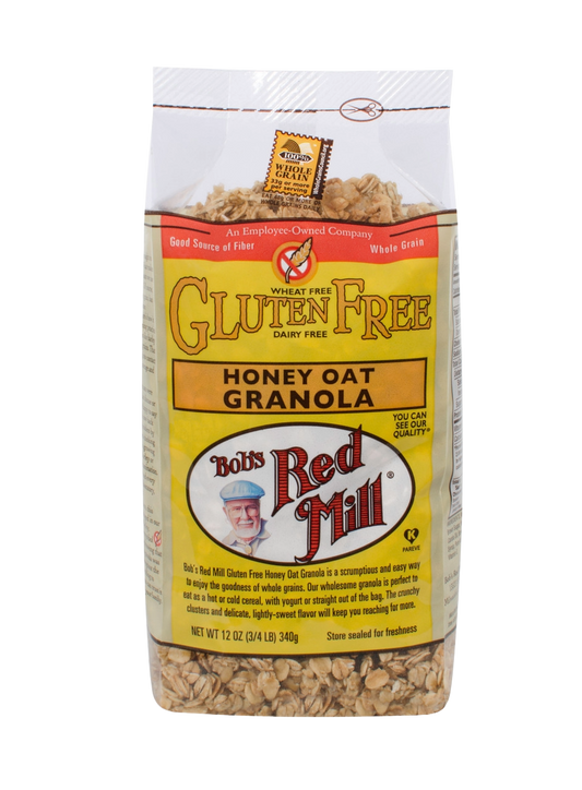 Bob's Red Hill Gluten Free Honey Oat Granola ( 4 bags X 12 oz )