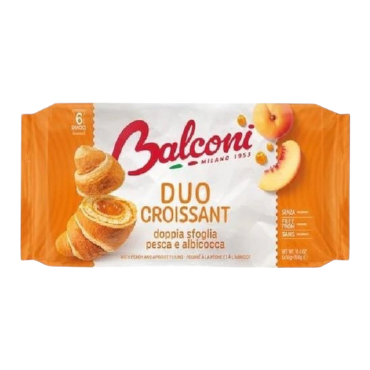 Balconi Croissant Duo Pesca e albicocca 
Peach / apricot 6x50g =300gr