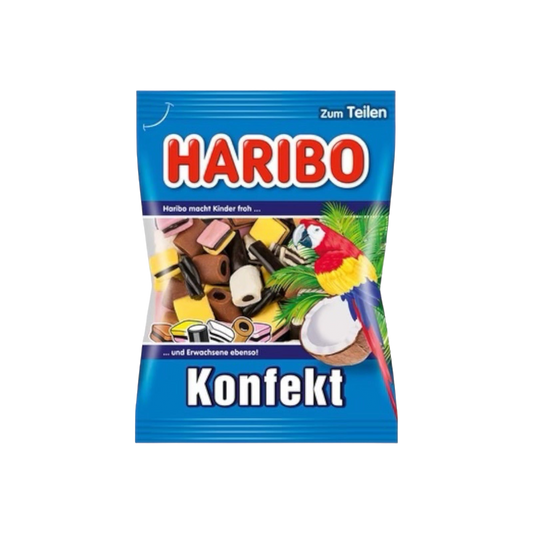 Haribo Konfekt Candies - Assorted flavors of Licorice Candy - 175g