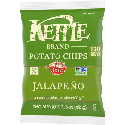 Kettle Brand Jalapeño Flavor Potato Chips - ( 24 X 1.5 OZ   )