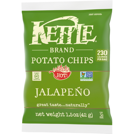 Kettle Brand Jalapeño Flavor Potato Chips - ( 24 X 1.5 OZ   )