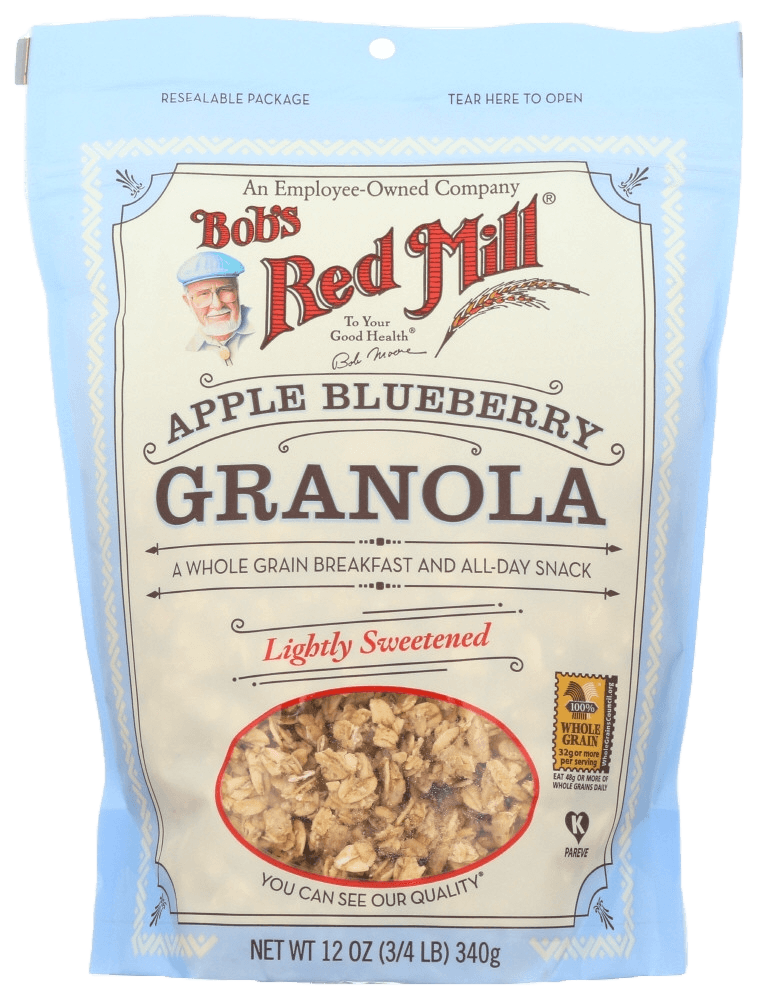 Bob's Red Mill  Lightly Sweetened Apple BlueBerry Granola - (4 bags x 12oz )