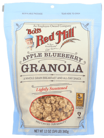 Bob's Red Mill  Lightly Sweetened Apple BlueBerry Granola - (4 bags x 12oz )