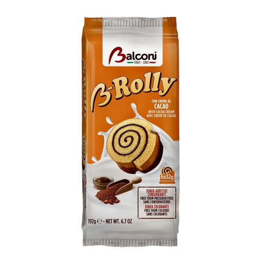 Balconi B-Rolly Cacao Girella 32 g x 6 pieces - pastry