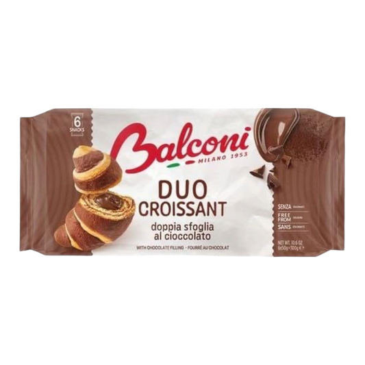 Balconi Croissant Duo Cacao 6 pieces - 300gr - pastry