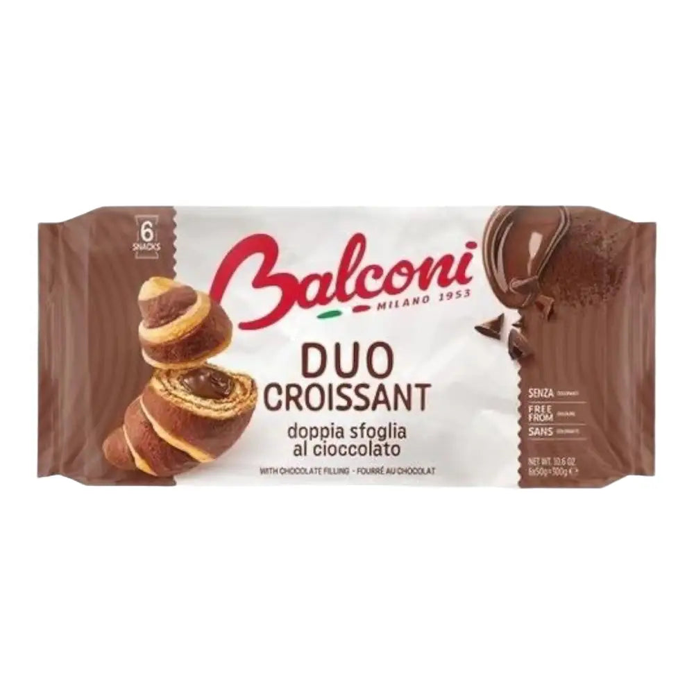 Balconi Croissant Duo Cacao 6 pieces - 300gr - pastry