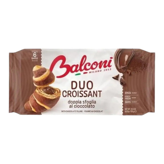 Balconi Croissant Duo Cacao 6 pieces - 300gr - pastry