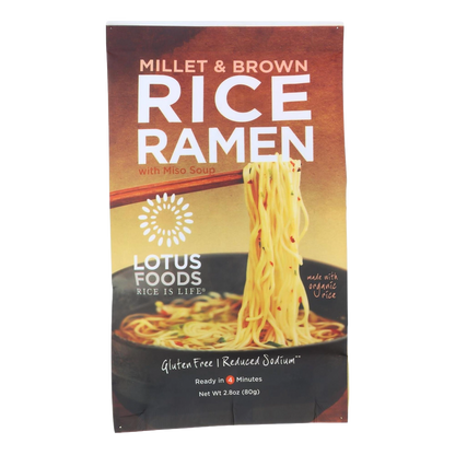 Lotus Foods Millet and Brown Rice with Miso Soup  (10x2.8 OZ)