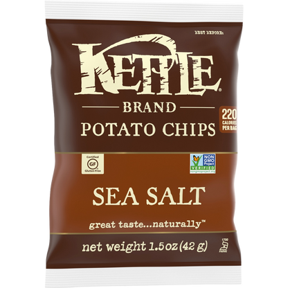 Kettle Brand Sea Salt Flavor Potato Chips - ( 24 X 1.5 oz )