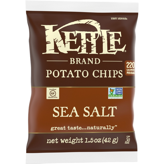 Kettle Brand Sea Salt Flavor Potato Chips - ( 24 X 1.5 oz )