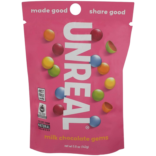 Unreal Milk Chocolate Gems ( 6 X 5 OZ   )