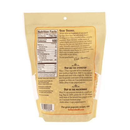 Bob's Red Mill Yellow Popcorn ( 4 X 30 OZ   )