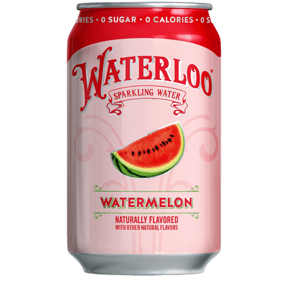 Waterloo Sparkling Water Watermelon Flavor ( 3cases X 8 Pack  )
