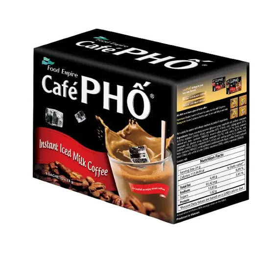 Cafe Pho Vietnamese 3in1 Instant Coffee Mix Box of 9 Sachets - Coffee