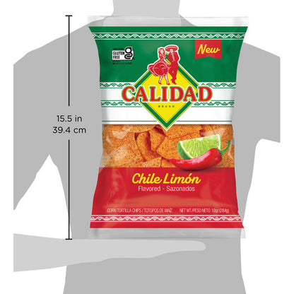 Calidad Chile Limon Tortilla Chips 10 Ounce Bag