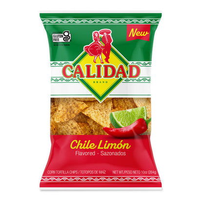 Calidad Chile Limon Tortilla Chips 10 Ounce Bag