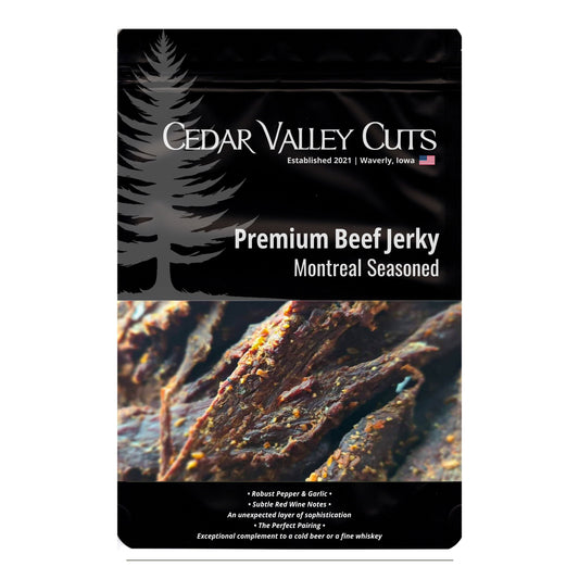 Cedar Valley Cuts Montreal Seasoned Premium Beef Jerky - (Various Size Packages) - Beef Jerky